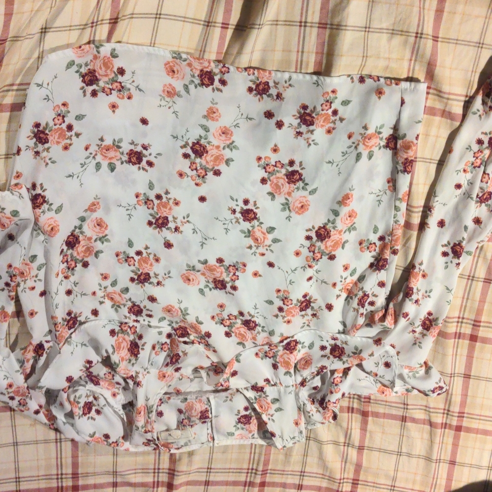 Floral off the shoulder top